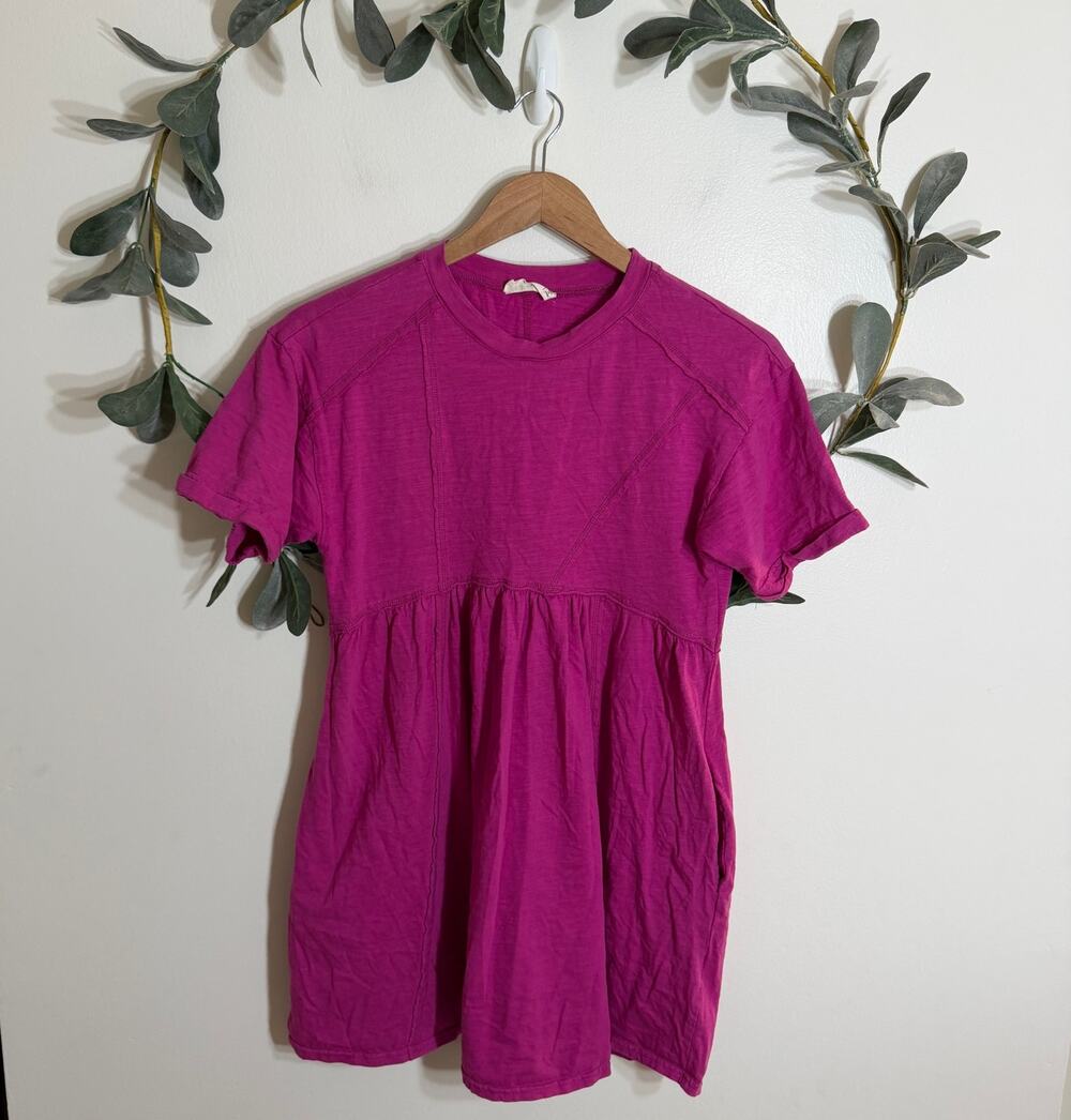 Hot Pink T Shirt Dress